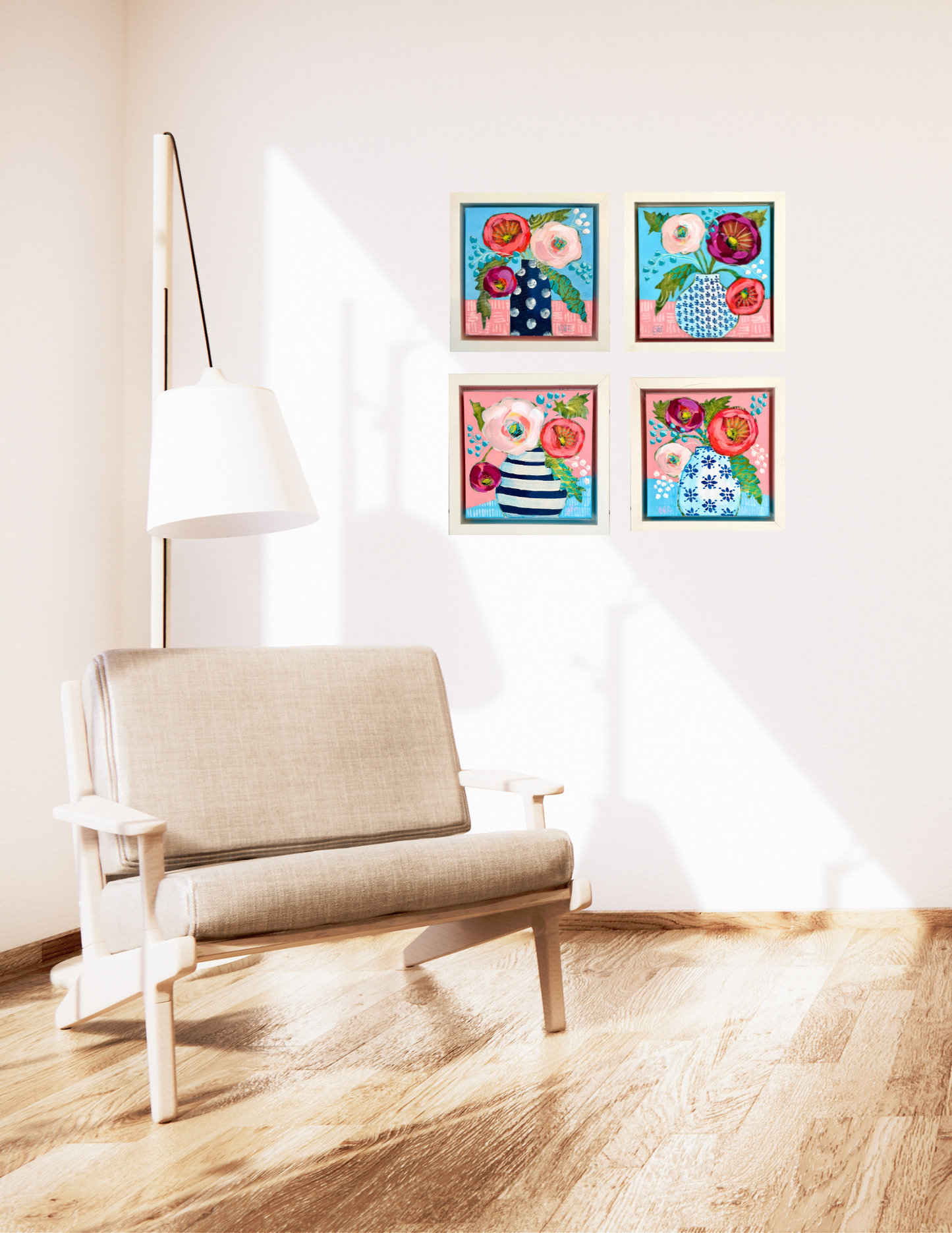 BLUE AND WHITE Original Painting