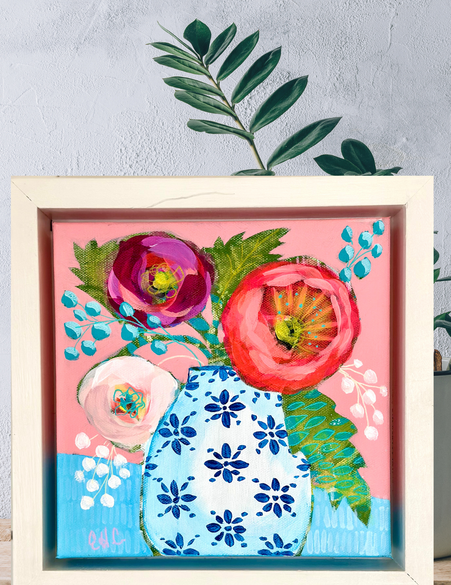 BLUE AND WHITE Original Painting