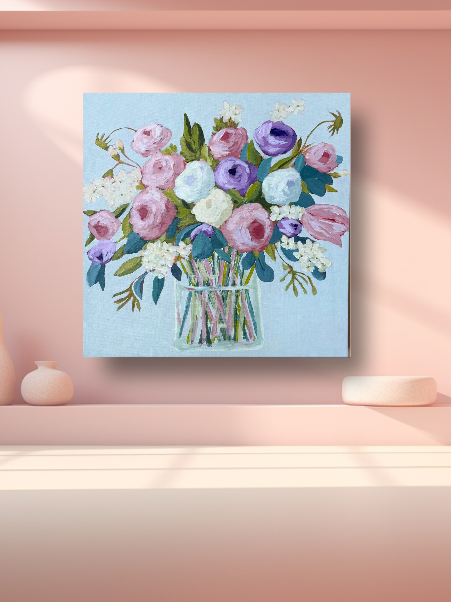 A GARDEN GATHERING Original Painting