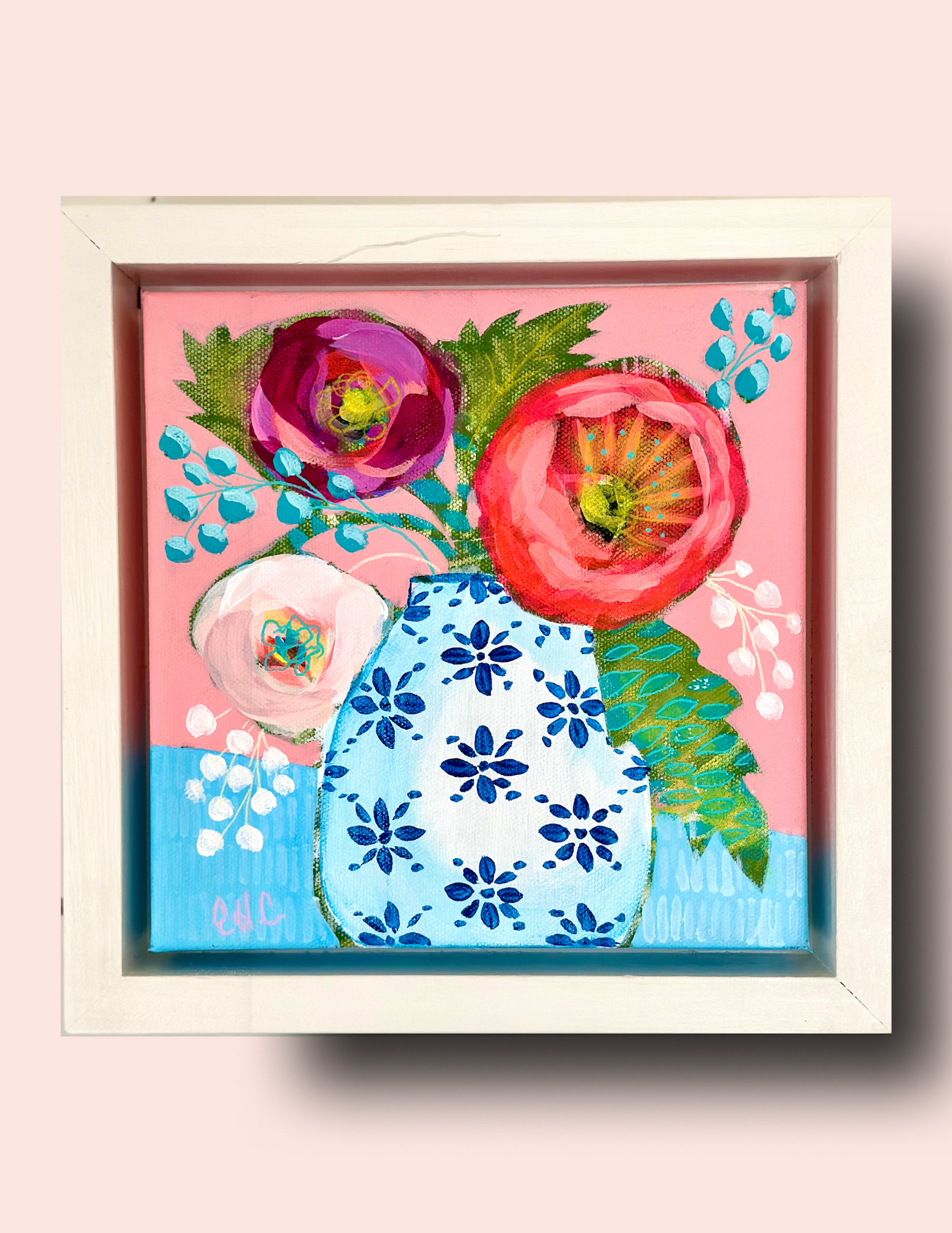 BLUE AND WHITE Original Painting