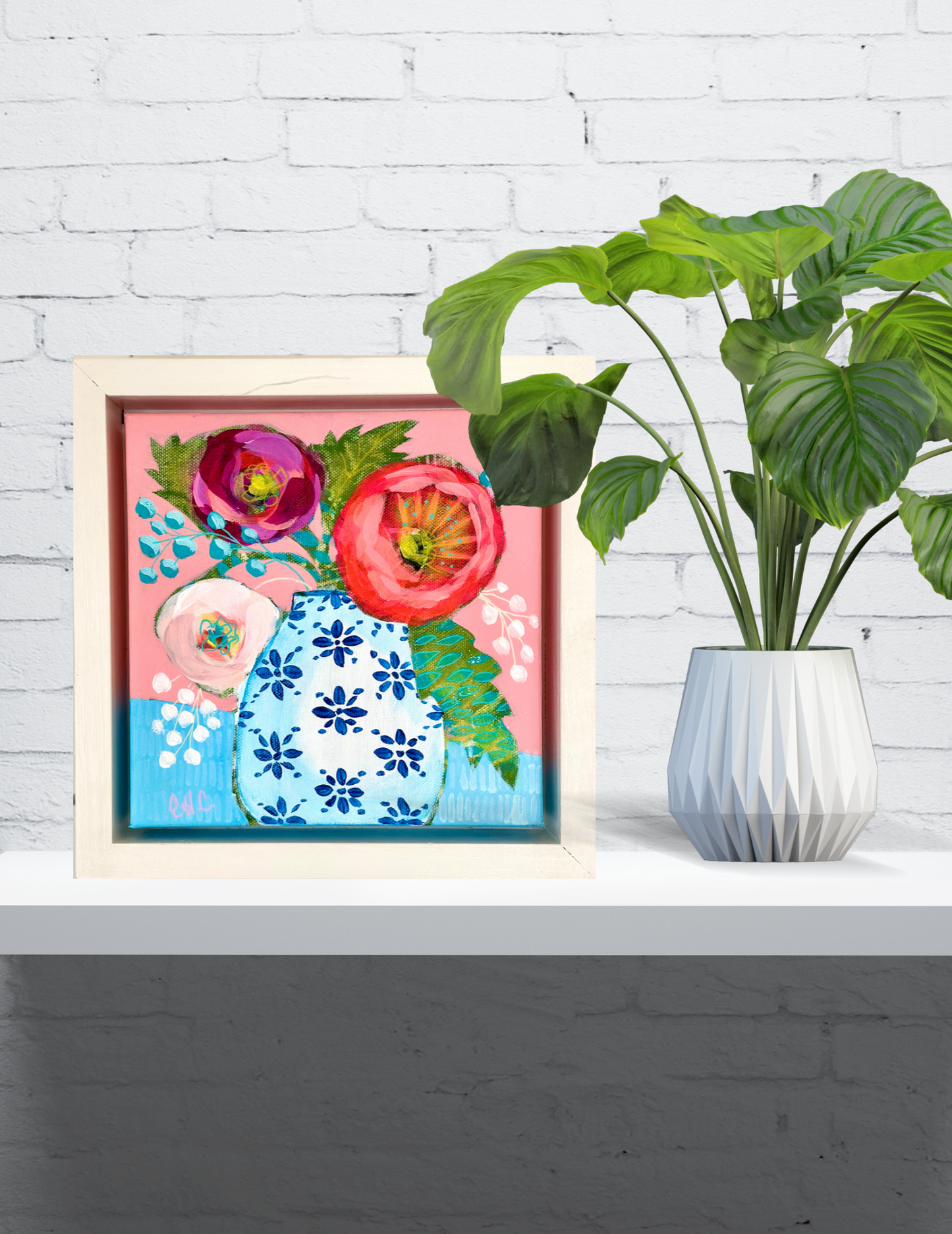 BLUE AND WHITE Original Painting