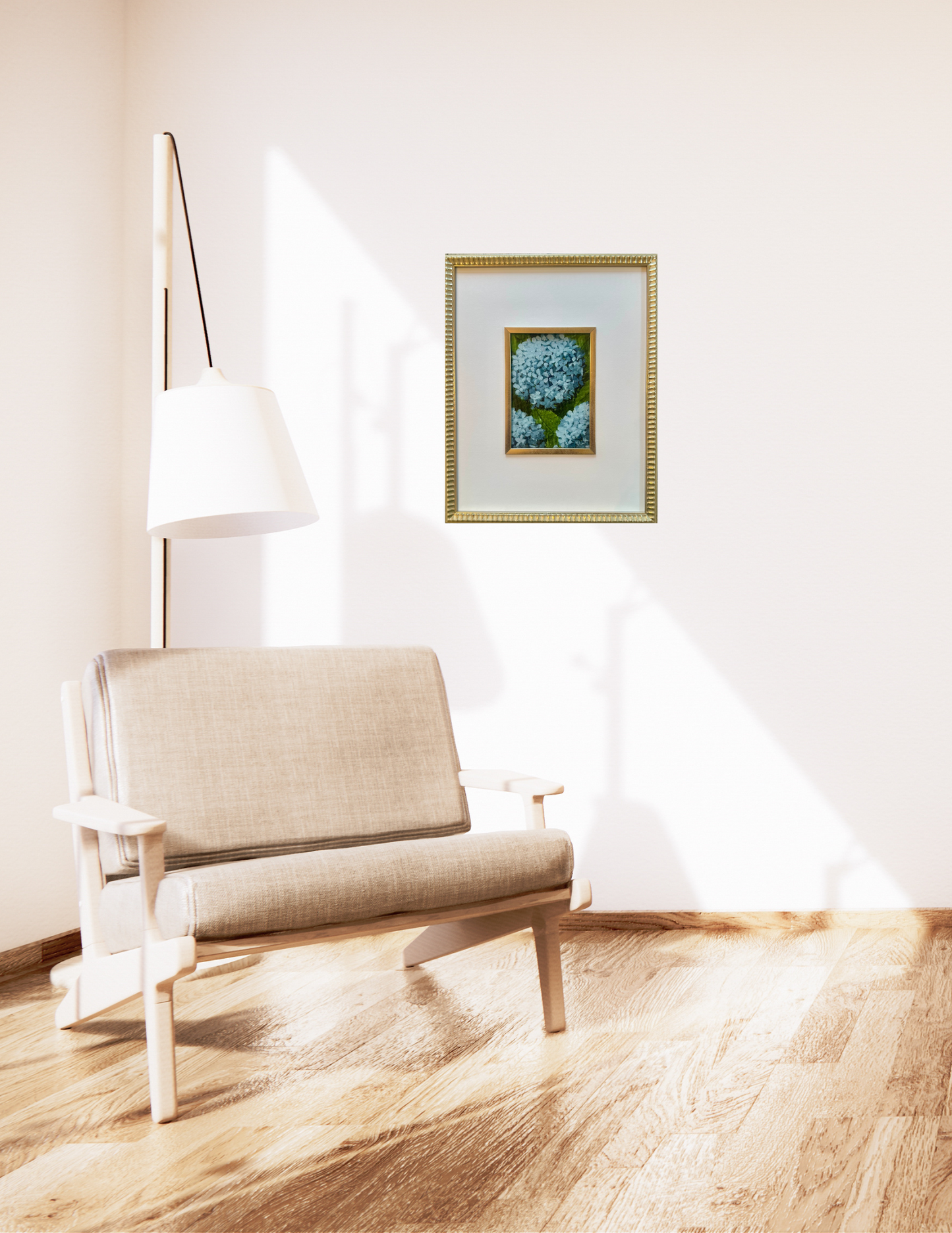 BLUE HYDRANGEA 02 Original Painting